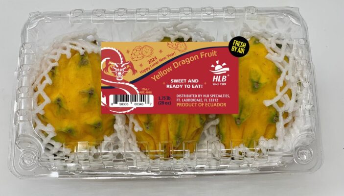 Lunar New Year Yellow Dragon Fruit Clamshell